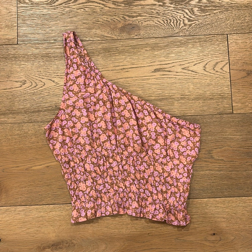 Floral one shoulder